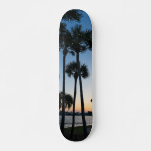Palm Trees Sunrise Destin Florida Skateboard