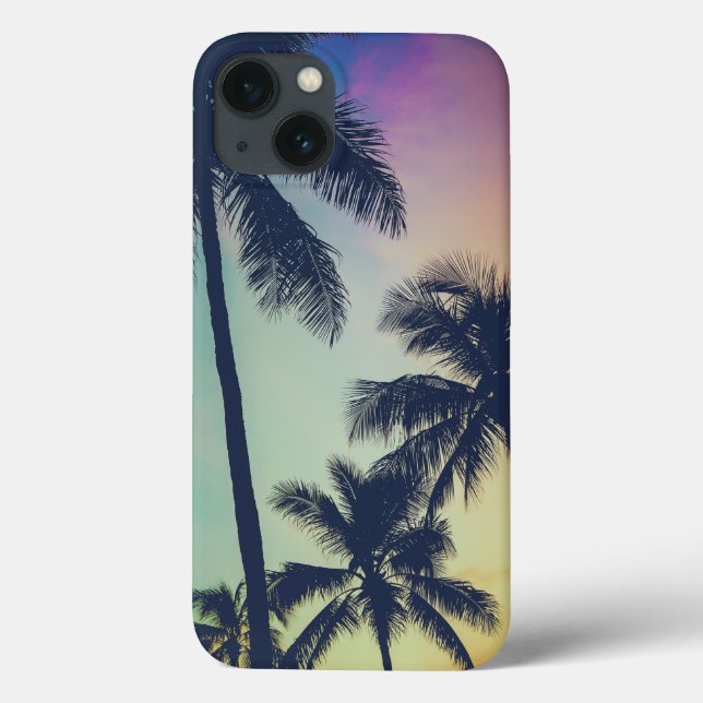 Palm Trees Sunset Case-Mate iPhone Case (Back)