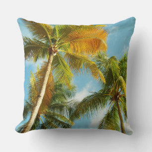 Palm Trees Throw Pillow