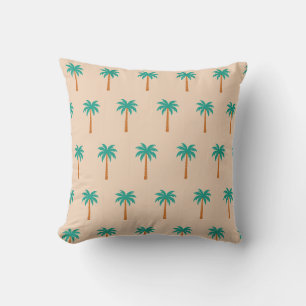 Palm Trees Throw Pillow
