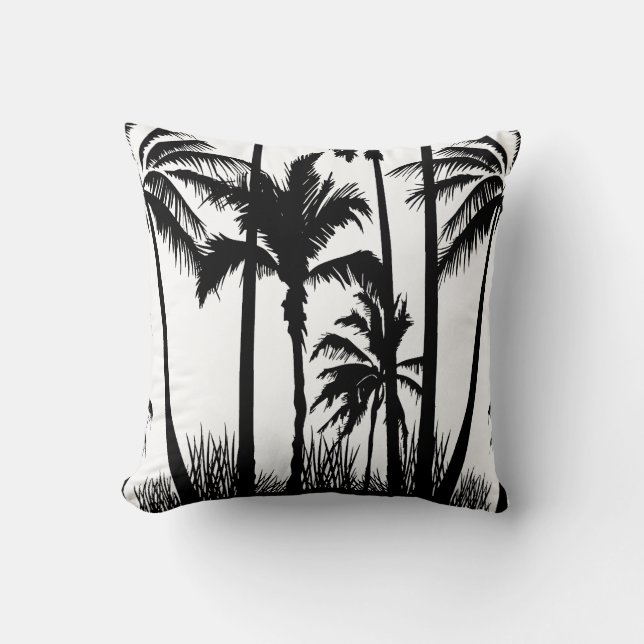 Palm Trees / Throw Pillow (Front)