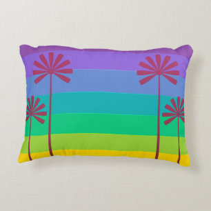 Palm Trees Throw Pillow