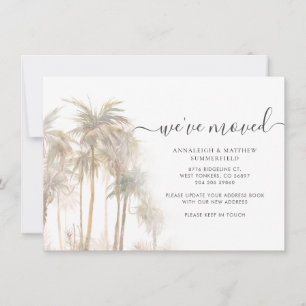Palm Trees We've Moved Address Announcement 