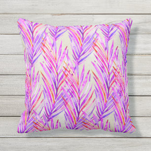 Palm Whisperer Hawaiian Tropical Warm Outdoor Pillow