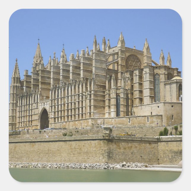 Palma Cathedral Square Sticker (Front)