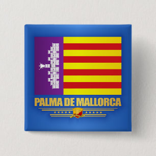 Palma de Mallorca 2 Inch Square Button