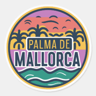Palma de Mallorca Classic Round Sticker