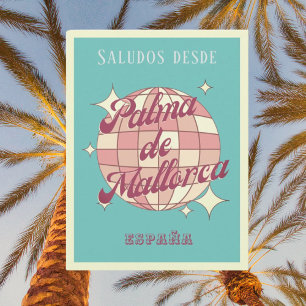 Palma de Mallorca España rétro Carte postale vinta