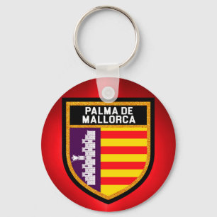 Palma de Mallorca Flag Keychain