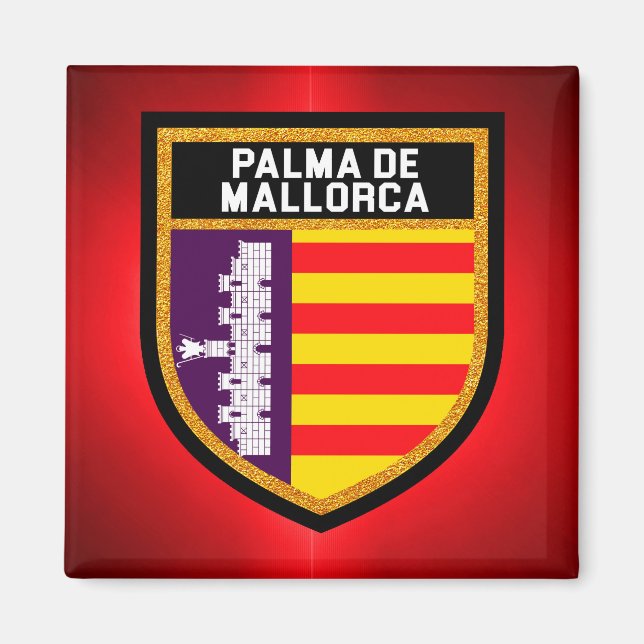 Palma de Mallorca Flag Magnet (Front)