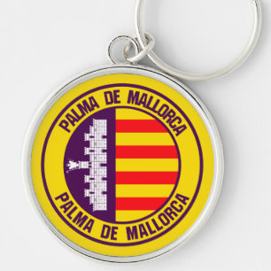 Palma de Mallorca Round Emblem Keychain