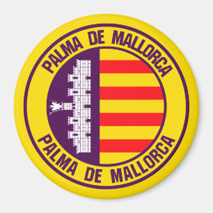 Palma de Mallorca Round Emblem Magnet
