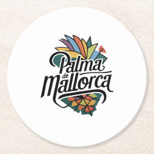 Palma de Mallorca Round Paper Coaster