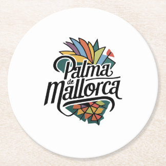 Palma de Mallorca Round Paper Coaster