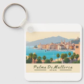 Palma de Mallorca Spain Pastel Travel Keychain