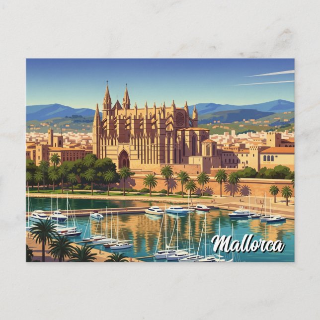 Palma de Mallorca Spain Travel Postcard (Front)