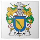 Palmas Family Crest Tile<br><div class="desc">Palmas Coat of Arms</div>