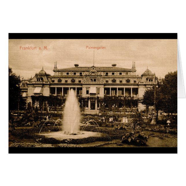 Palmengarten, Frankfurt, Germany Vintage (Front Horizontal)