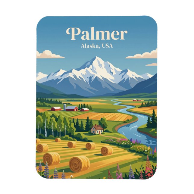 Palmer Alaska Magnet (Vertical)