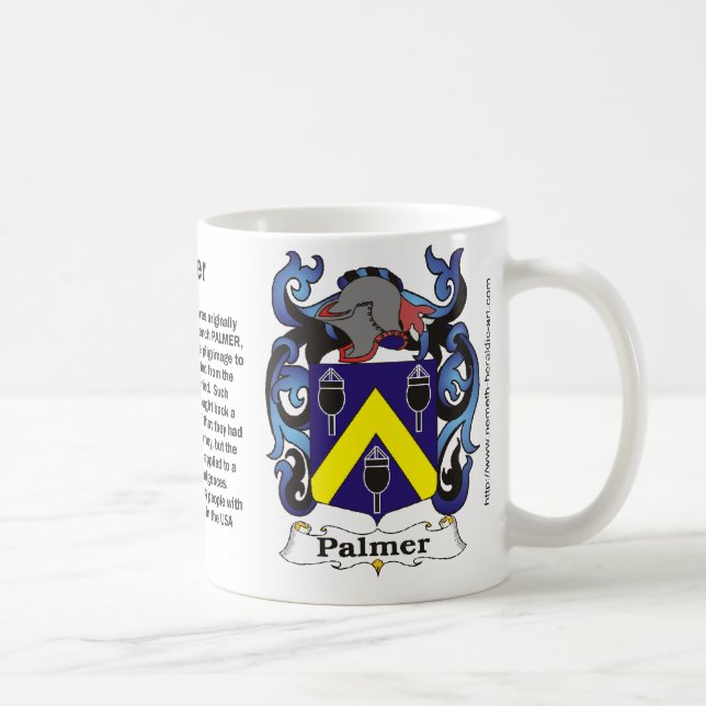 Palmer Family Coat of Arms Mug (Right)
