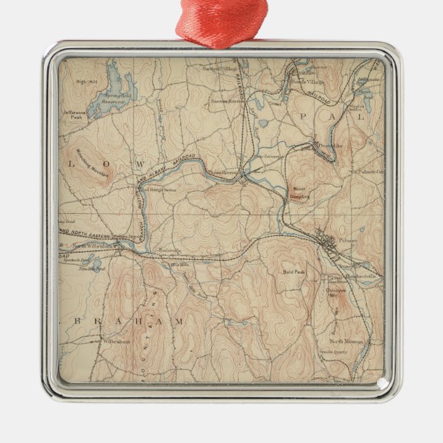 Palmer, Massachusetts Metal Ornament (Front)