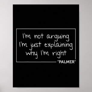 Palmer Quote Funny Birthday Personalized Name Gift Poster