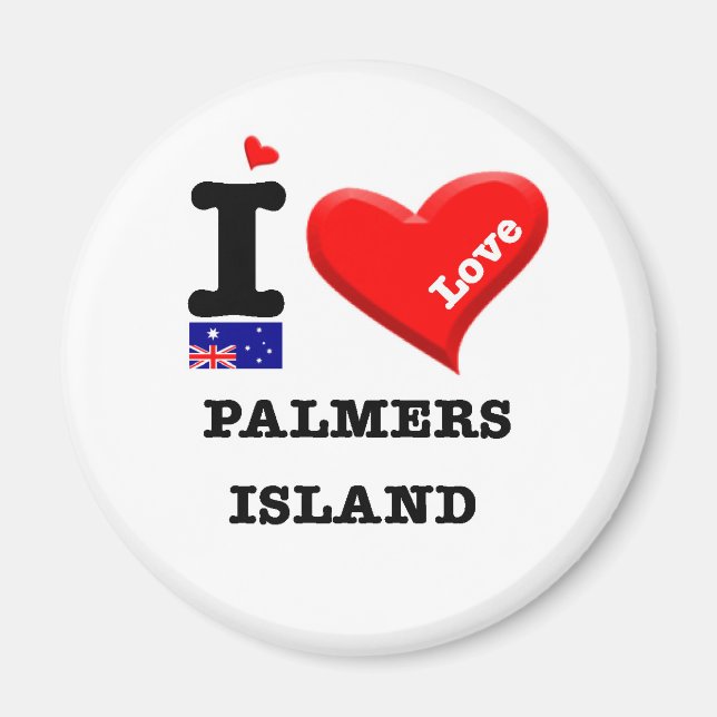 PALMERS ISLAND - I Love Magnet (Front)