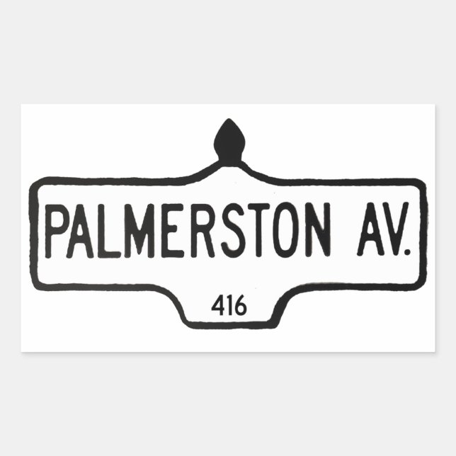 Palmerston Avenue Sticker (Front)