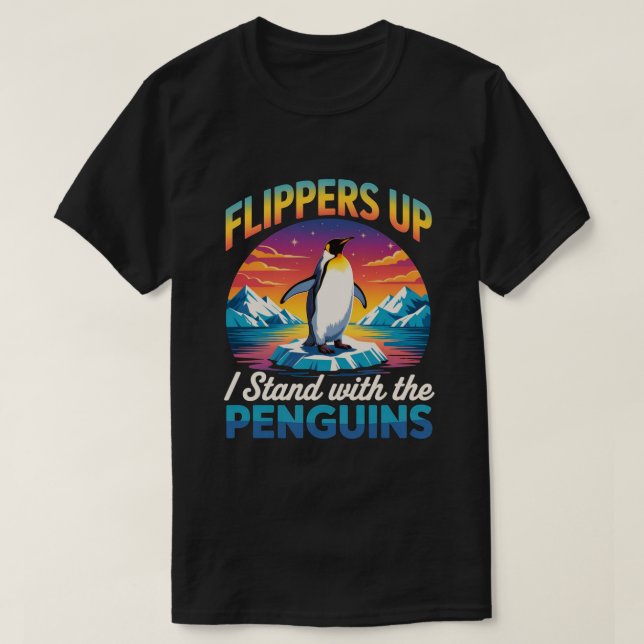 Palmes En Haut Je Me Trouve Avec Les Pingouins Drô (Design devant)