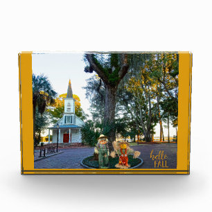 Palmetto Bluff Chapel Bluffton SC Fall Scarecrows  Photo Block