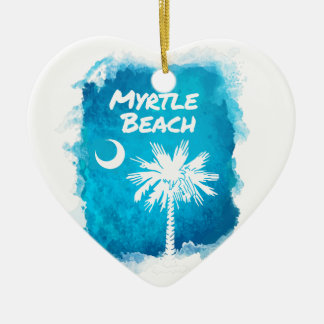 Palmetto Paint Splatter Ceramic Ornament