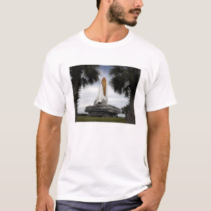 Palmetto trees frame space shuttle Endeavour T-Shirt