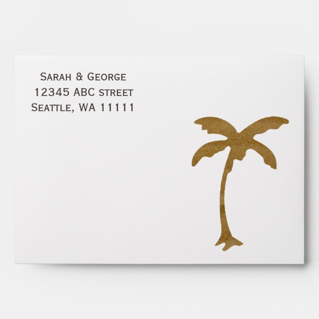 palmier enveloppes 5x7 (Devant)