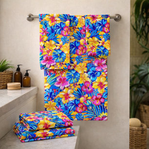 Palmier floral tropical hawaïen coloré