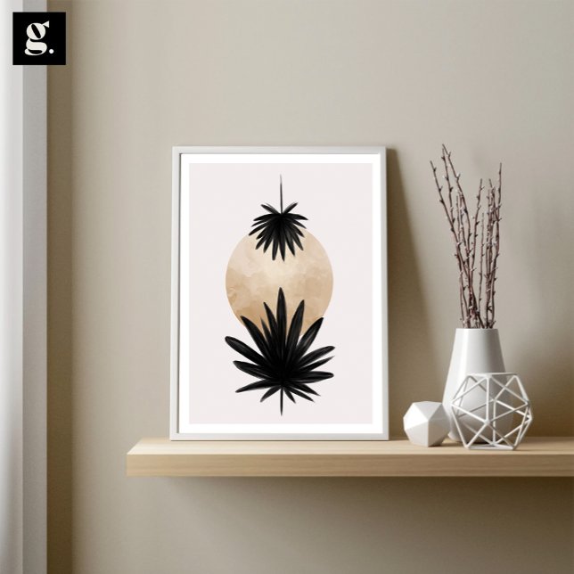 Palmier noir et or, oeuvre d'art Plante, Déco mura (Créateur téléchargé)
