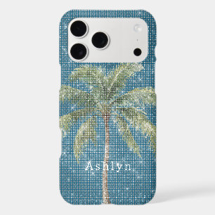 Palmier Tropical Bleu Étincelle