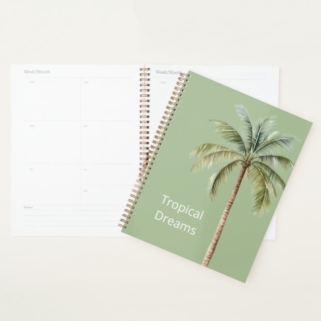 Palmier Tropical Vert (Devant avec enveloppe)