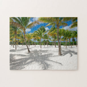 Palmiers dans le puzzle de scie de sable