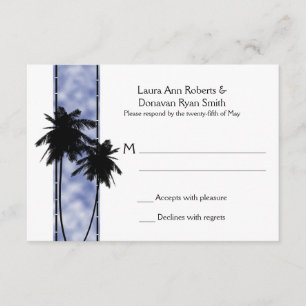 Palmiers et RSVP bleu