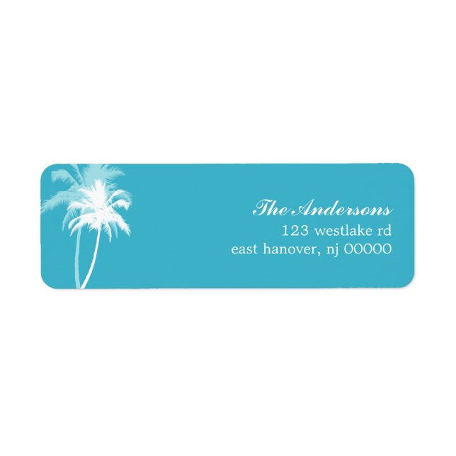 Palmiers Plage tropicale Mariage (Devant)