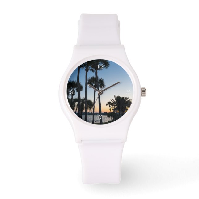Palmiers Sunrise Destin Floride Montre Sportive (Recto)