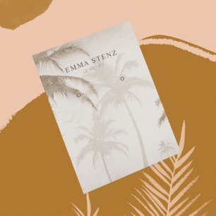Palmiers Terre Oiseaux Porte carte