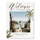 Palmiers tropicaux Mariage Photo Bienvenue