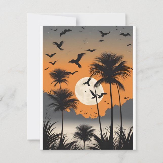 Palmiers Twilight - Éffrayant - Carte pour notes v (Devant)