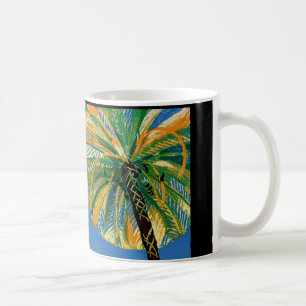 Palmiers vintages Côte d'Azur Voyage Café Mug