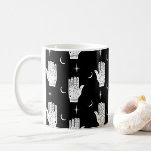 Palmistry Coffee Mug with Fortune Telling Hands