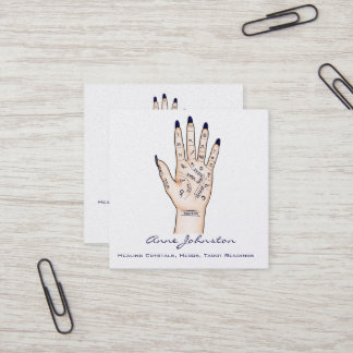 Palmistry Occult Square Business Card