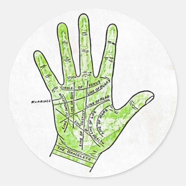 Palmistry Sticker (Front)