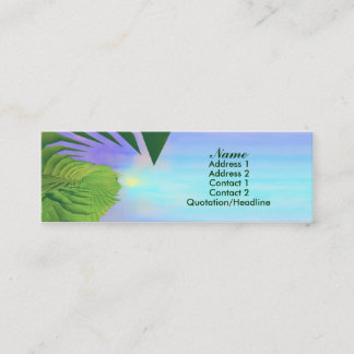 Palms Above Mini Business Card