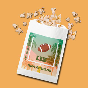 Palms and Football Uprights Party Favour Bag